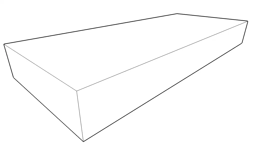Isometric view of a wafer box.